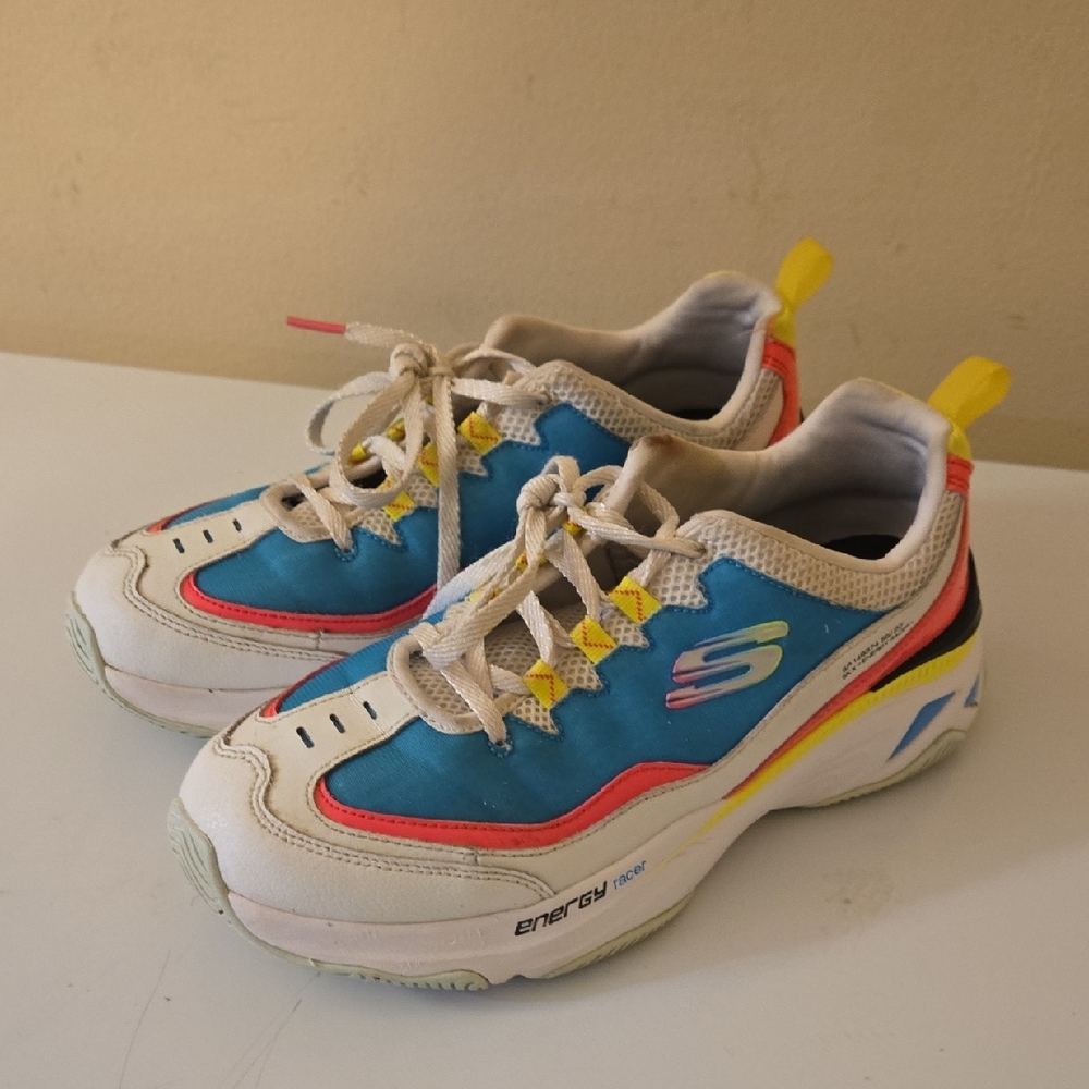 Skechers womens' Vibrant Multicolor Sneakers Size 8.5